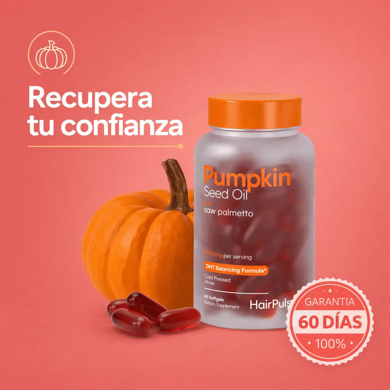 HairPump™ Softgels de calabaza
