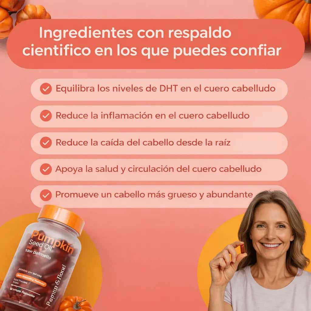 HairPump™ Softgels de calabaza